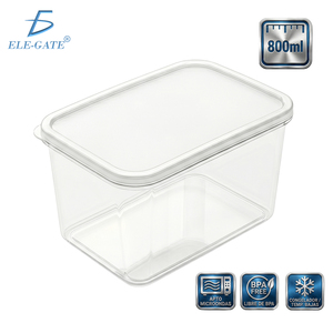 Contenitore per Alimenti Rettangolare Ele-Gate 800ml Trasparente Adatto per Microonde Senza BPA Congelatore - Product Image 4