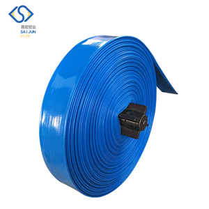 <span class=keywords><strong>50</strong></span> <span class=keywords><strong>m</strong></span>/100 <span class=keywords><strong>m</strong></span> bleu couleur plat ensoleillé <span class=keywords><strong>tuyau</strong></span> en pvc usine - Product Image 1