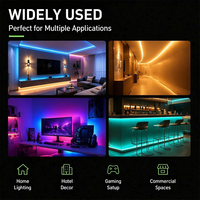Bande LED COB RGB 810 LED/m 12V 14W/M, CRI élevé Ra90, ruban lumineux flexible, PCB 10MM découpable pour salle de jeu, rétroéclairage TV