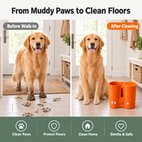 Nouvelle tasse de lavage électrique 2-en-1 pour pattes d'animaux, nettoyage en profondeur et séchage instantané, tasse portable pour le lavage des pieds de chien pour le toilettage des griffes des animaux
