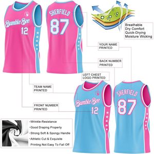 Conjunto de Camiseta y Pantalones Cortos de Baloncesto Reversibles Personalizados, Uniforme de Equipo Unisex para Adultos, Transpirable, Sublimado, 340gsm - Product Image 4
