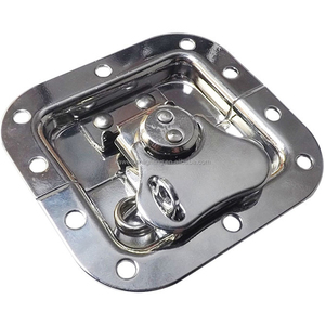 Chốt Bướm Nhỏ Trong Đĩa Đơn Giản Vỏ Máy Bay Phần Cứng Vỏ Máy Bay Bọc Màu Đen Khóa Chốt Kéo Xoắn Bằng Thép Cho Hộp - Product Image 5