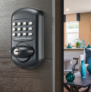 Reversible Left Right Hand Adjustable Latch 60mm 70mm Backset Keyless Keypad Deadbolt Lock for School Classroom Entry <strong>Doors</strong> - Product Image 6