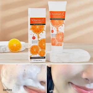 Vente en gros d'usine, nettoyant visage hydratant à la vitamine C, soin profond de la peau, 150 g - Product Image 5