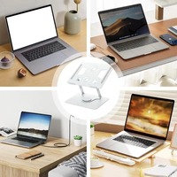 Support de refroidissement pour ordinateur portable et tablette X16 Xiangqing pliable, réglable en angle, en alliage d'aluminium, refroidi par air, avec quatre ventilateurs, en stock
