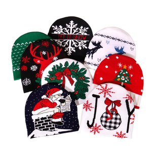 Gorro de Punto Cálido para Invierno, Estilo Diseñador, Spandex/Algodón, Apto para Adultos, Viajes a la Playa, Ambiente Navideño - Product Image 1