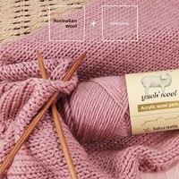 Fil à tricoter en laine mérinos 2,5 mm pour écharpe, chapeau, manteau, fil à crocheter fait main, 100g, vente en gros