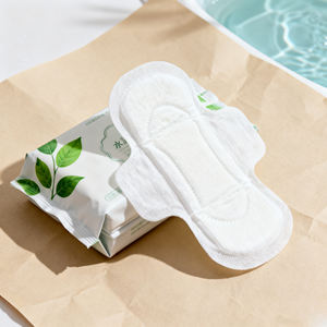 Atmungsaktive Super Absorbent Winged Biologisch abbaubare Bio-Baumwolle Custom Maxi/Super Leak Guard Day Verwenden Sie Damen binden Servietten - Product Image 1