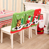 Housse de chaise et de dossier de Noël pour décorations de fête - Nouveau style