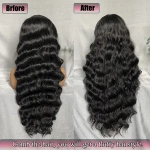 X-TRESS perucas de cabelo sintético ombré, ondulado sintético peruca com parte intermediária, cabelo natural de fibra para mulheres partido