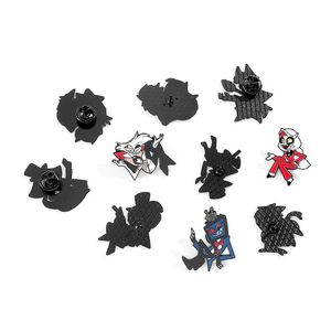 Pins de Esmalte Duro con Personajes de Películas de Dibujos Animados al por Mayor, Pins Metálicos Decorativos para Bolsos y Ropa - Product Image 2