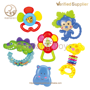 Mordedor infantil multianimal de silicona suave para bebé, juego de sonajero para bebé, sonajero educativo - Product Image 3