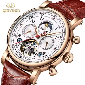 <span class=keywords><strong>Kinyued</strong></span> J082 squelette mécanique automatique montres hommes Sport horloge décontracté affaires Phase de lune Original marque <span class=keywords><strong>montre</strong></span>-bracelet pour homme - Product Image 2