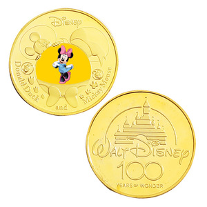 Monete Commemorative Placcate in Oro a Tema Paperino, Stile Anime Americano, da Collezione - Product Image 3