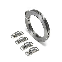 Bricolage US American Type Fait À La Main Worm Drive Pipe Clamp SS 12.7mm Tuyau Clamp Clips 304 En Acier Inoxydable Polissage Non Standard SS304