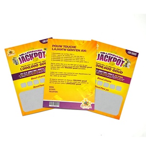 Sản xuất nhiều loại thẻ cào giấy lõi đen tùy chỉnh, in màu toàn phần, vé số cào - Product Image 5