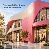 Panneau composite en aluminium ignifuge de 6 mm, revêtu de PVDF, couleur bronze, pour revêtement de façade d'appartement