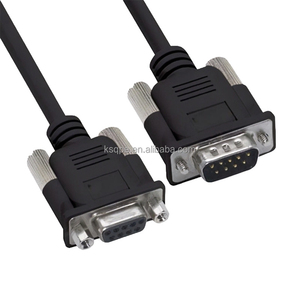 كابل شريطي مسطح رمادي اللون DB9 9Pin ذكر إلى أنثى IDC 2651 1.27 مم - Product Image 3