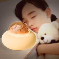 Lampes Lit Doux Mini Touch Rechargeable Portable Jouet Silicone Mignon Nuit Animaux Enfants Squishy Enfants Lumières Mini Lampe Enfants