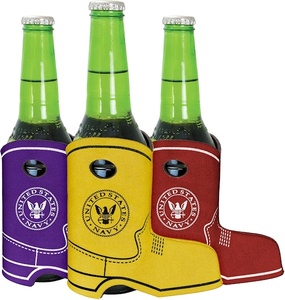 Promotional Neoprene Cowboy Boot Can <b>Coolers</b> Beer Coolie with Custom Printing for Wedding - Product Image 1