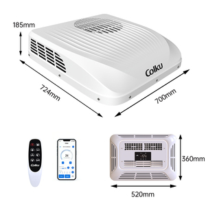 เครื่องปรับอากาศติดหลังคารถยนต์ไฟฟ้า 12V 24V สำหรับจอดรถยนต์ รถบ้าน รถบรรทุกขนาดกลาง พร้อมคอมเพรสเซอร์ - Product Image 1