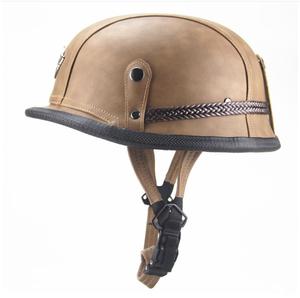 ZoomLon quattro stagioni moda retrò pelle aperta <span class=keywords><strong>casco</strong></span> da <span class=keywords><strong>moto</strong></span> Anti-appannamento ABS <span class=keywords><strong>3</strong></span> colori sicurezza guida <span class=keywords><strong>casco</strong></span> Vintage OEM - Product Image 3