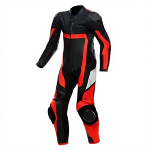 Traje de Motocicleta de Cuero Personalizado Diseñado para Brindar Comodidad, Resistencia y Rendimiento Duradero, Ofreciendo a los Conductores un Ajuste Seguro y Flexible - Product Image 1