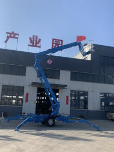 Nueva Plataforma Elevadora de Brazo Articulado Remolcable <span class=keywords><strong>LEMAX</strong></span> LM14 de 10-24 m, Plataforma Hidráulica con Motor Diésel/Eléctrico/Gasolina para Construcción en Altura - Product Image 2