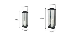 Vente en gros de haute qualité noir verre métal extérieur lanterne solaire lumière LED batterie panneau solaire pour la maison jardin décoration jardin - Product Image 4