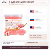 Lychee Popping Boba, Hecho con Jugo de Fruta Real, 2.8kgx6/Caja, Aditivo Premium para Té de Burbujas y Smoothies, OEM
