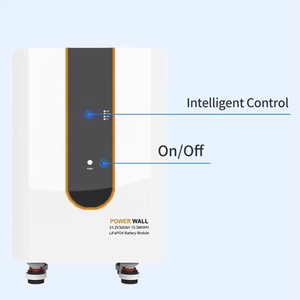 Batería de Litio Solar de Ciclo Profundo de 51.2V 100Ah LiFePO4 para Almacenamiento de Energía en el Hogar, 5.12KWh, Montada en Pared - Product Image 4