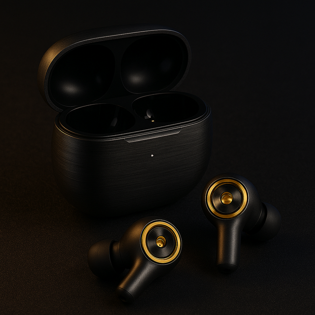 Dual Dynamic Driver Wireless Headphones Active Noise Cancellation Digital Display for 5.3 Deep Bass HiFi Sound for