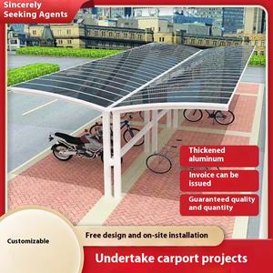 Cobertizo de bicicleta para vehículo eléctrico Simple moderno, toldo de estacionamiento para garaje de coche al aire libre, unidad de presión de pila, estacionamiento comunitario de Metal para jardín - Product Image 2