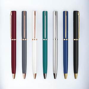 Stylo à bille en métal avec clip, logo imprimé, couleur personnalisée, pour hôtel, complexe hôtelier, cadeau, chambre d'hôtes - Product Image 2