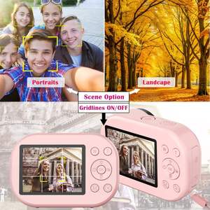 Mini caméra portable ultra-compacte, corps ergonomique incurvé, flash intégré, écran LCD de 2 pouces, caméra de voyage pour le campus, beauté, selfie - Product Image 6