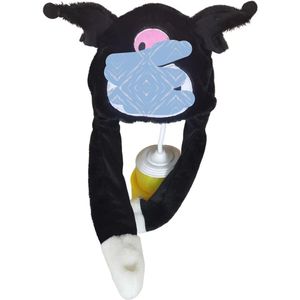 Mädchen Süße Tier-Plüsch-Hasenmütze Kinder Airbag Bewegliche Ohren LED-Leuchte Stofftier Cosplay Party Kostüm Wintermützen - Product Image 4