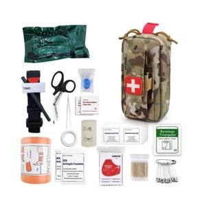 Botiquín de primeros auxilios para exteriores con agarre en D, herramienta de supervivencia impermeable de nailon para acampar, emergencias, EDC, multicolor, FAK - Product Image 1