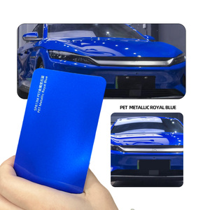 Pellicola Adesiva Decorativa per Carrozzeria Auto, Blu Zaffiro Metallizzato Lucido in PET, per <span class=keywords><strong>Wrapping</strong></span> Auto e Cambio <span class=keywords><strong>Colore</strong></span> - Product Image 3