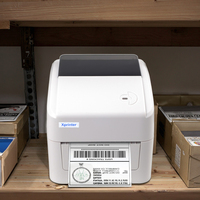 Xprinter XP-420B WiFi/LAN Port USB Imprimante d'autocollants thermiques 203DPI A6 Étiquette Stock thermique Couleur Imprimante d'étiquettes d'expédition ROHS