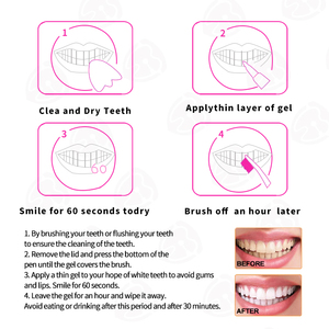 Penna Sbiancante per Denti di Alta Qualità, Gel per Igiene Orale e Sbiancamento Dentale PAP - Product Image 4