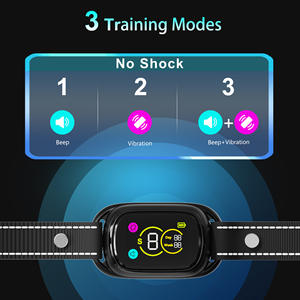 Venta caliente recargable IPX7 impermeable Auto inteligente Anti ladridos <span class=keywords><strong>collar</strong></span> de entrenamiento para perros vibración de pitido seguro con función de Control de ladridos - Product Image 3
