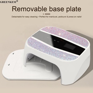 Sèche-ongles haute puissance 168W avec strass, double source lumineuse pour usage en salon, <span class=keywords><strong>lampe</strong></span> <span class=keywords><strong>UV</strong></span> personnalisée à brancher - Product Image 5