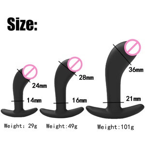 Set Tiga Bagian Silikon Elbow Back Court untuk Pijat Prostat Pria dan Stimulasi G-Spot Wanita, Kemasan Kantong, Grosir - Product Image 2