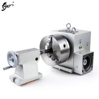 Tête de division Tiger CNC FK15145 pour machines-outils à 4ème et 5ème axes, accessoires de machine-outil, mandrin à 3 mors et contre-pointe pour fraiseuse