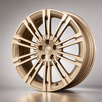 Jantes forgées de 22 pouces pour Range Rover Executive 5x120, jantes de luxe à rayons multiples, finition usinée couleur bronze