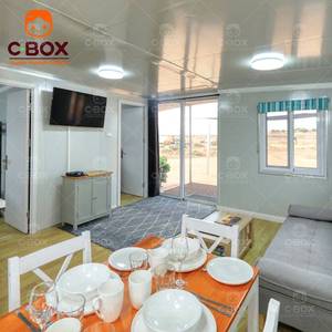 Cbox 20 pieds, maison modulaire en conteneur, structure en acier préfabriquée combinée, pliable et extensible, camping en plein air, villa, mini-maison - Product Image 4