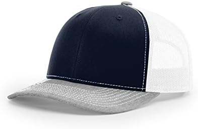 Marine/blanc/gris chiné