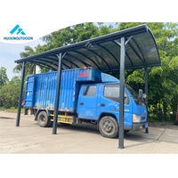 Abri de voiture moderne extérieur étanche, structure robuste en métal, la meilleure solution de stationnement pour voitures et vélos, abri solaire à toit arqué