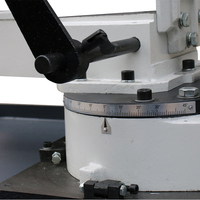 Scie à ruban hydraulique mobile de haute précision, équipement de coupe à onglet motorisé portable pour la fabrication des métaux