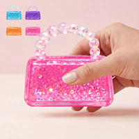 Jouet anti-stress souple et extensible en forme de sac à main à paillettes, jouet sensoriel pour adultes, gadget de bureau pour soulager l'anxiété